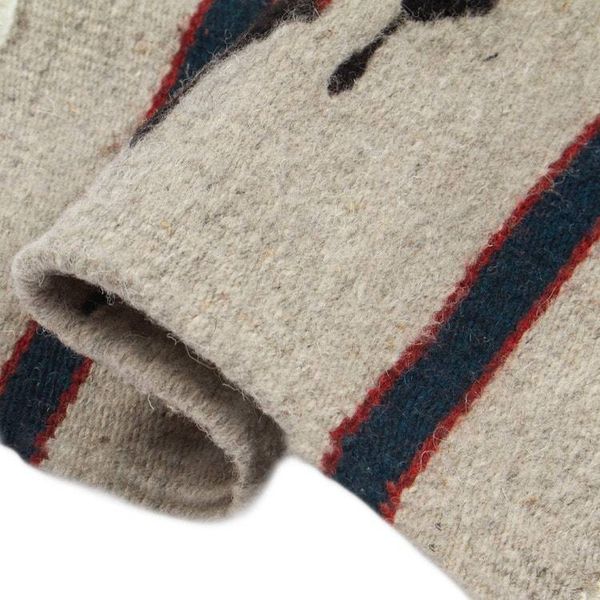 Alternate image for Artisan-Made Zapotec Diamond-Patterned Wool Area Rug 1x1 Diamond of Heritage