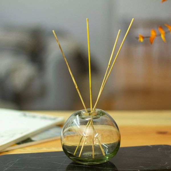 Alternate image for Avant-Garde Handblown Sphere Recycled Glass Incense Diffuser Essential Sphere
