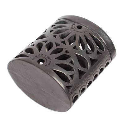 Alternate image for Oaxaca Barro Negro Ceramic Oval Pencil Holder Oaxacan Ellipse