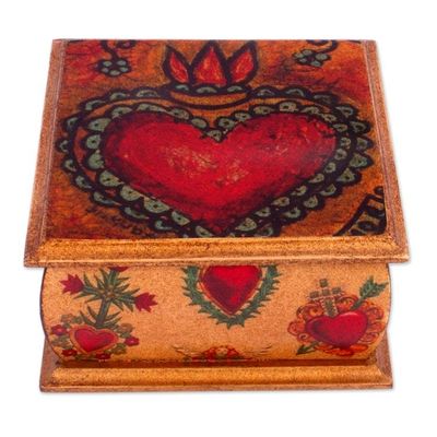 Alternate image for Sacred Heart Motif Decorative Box Tonala Sacred Heart