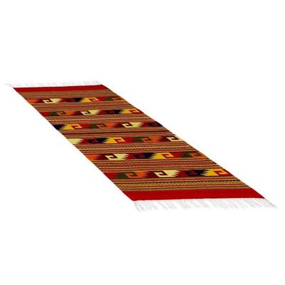 Alternate image for Mexican Zapotec Area Rug 2.5x5 Wave Frieze