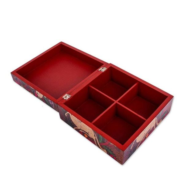 Alternate image for Folk Art Decoupage Decorative Box Tonala Fauna