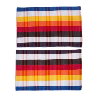 Alternate image for Twin Cotton Bedspread and Pillowcases with Stripes Beautiful Rainbow
