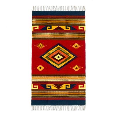 Alternate image for Unique Geometric Area Rug 2.5x5 Energy of Life