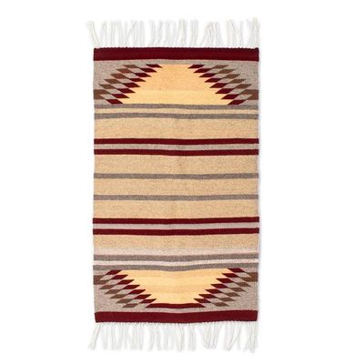 Alternate image for Hand Woven Wool Area Rug 2x3 Mesa