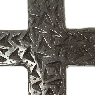 Alternate image for Oaxacan Ceramic Wall Cross Coyotepec Cross