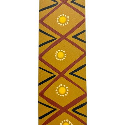 Alternate image for Feline-Themed Copal Wood Bookmark Artisan Carved in Mexico Reading Feline