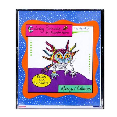 Alternate image for Gift Idea 10 Coloring Postcards of Mexican Animal Alebrijes Alebrije Collection