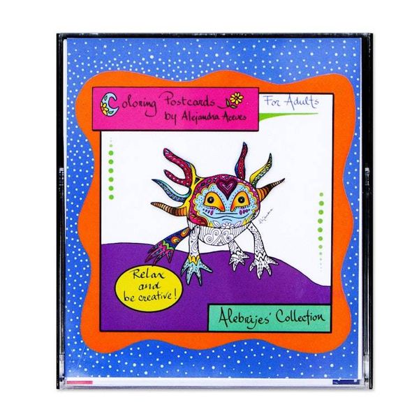 Alternate image for Gift Idea 10 Coloring Postcards of Mexican Animal Alebrijes Alebrije Collection