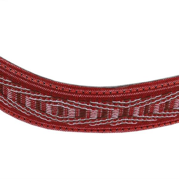 Alternate image for Leather Reinforced Handwoven Brick Red Cotton Camera Strap Chic Catch