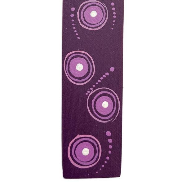 Alternate image for Mexican Artisan Painted Butterfly Copal Wood Bookmark Reading Butterfly