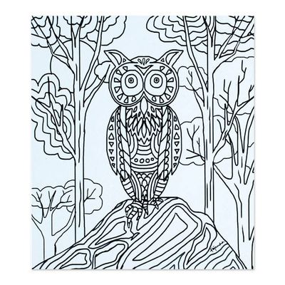 Alternate image for Mexican Bird Themed Coloring Postcards Pair Bird Enchantment