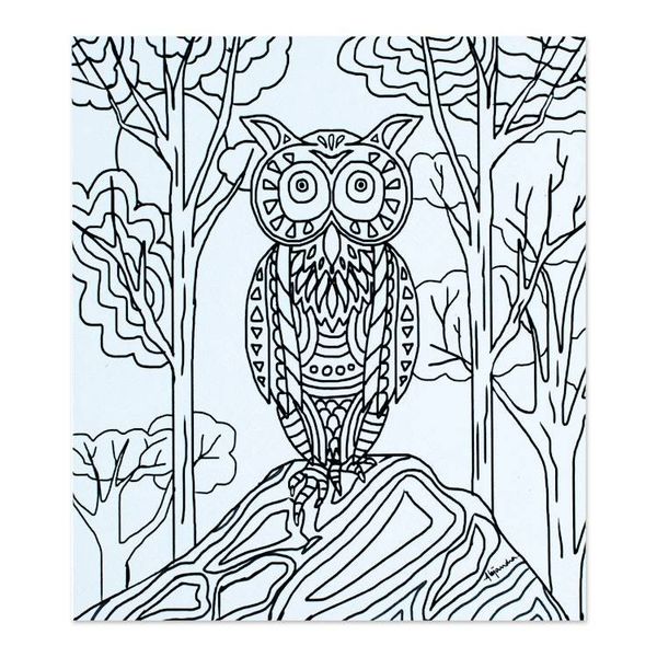 Alternate image for Mexican Bird Themed Coloring Postcards Pair Bird Enchantment