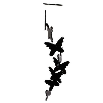 Alternate image for Fantasy-Inspired Hand-Carved Black Onyx Butterfly Mobile Midnight Butterflies