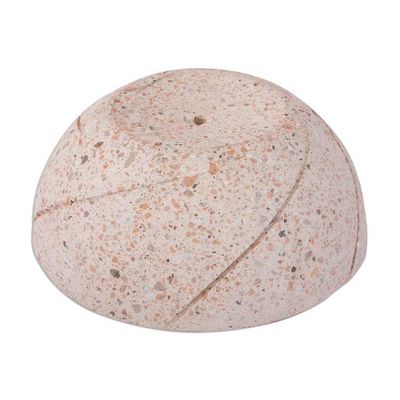 Alternate image for Round Reclaimed Stone Flower Pot from Mexico Round Planter