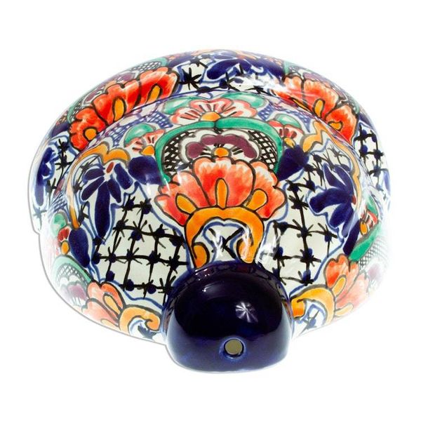Alternate image for Handmade Multicolored Ceramic Wall Planter Guanajuato Garden