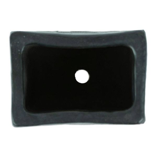Alternate image for Barro Negro Black Ceramic Mini Flower Pot Handmade in Mexico Square  Peacock Too