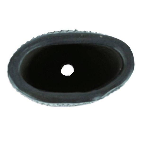 Alternate image for Barro Negro Black Ceramic Mini Flower Pot Handmade in Mexico Oval  Diamonds