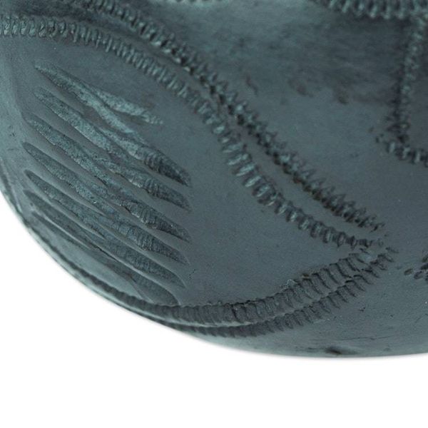 Alternate image for Handcrafted Barro Negro Flower Pot from Mexico Traditional Bloom
