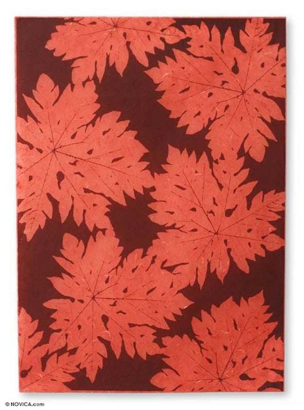 Alternate image for Saa wrapping paper Set of 6 Red Forest