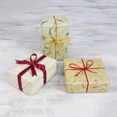 Alternate image for Saa wrapping paper Set of 6 Banana Mango
