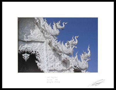 Alternate image for Wat Rong Khun Chiang Mai Temple Color Photograph Wat Rong Khun