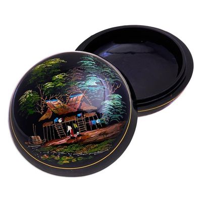 Alternate image for Lacquerware Mango Wood Box from Thailand Countryside Visit
