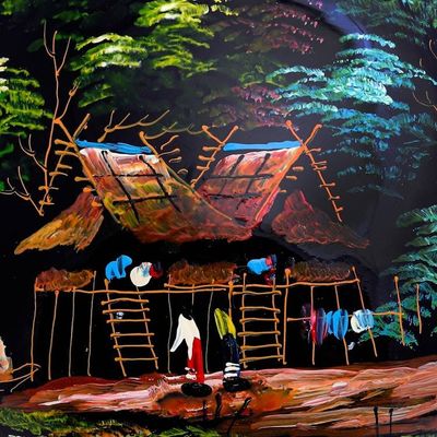 Alternate image for Lacquerware Mango Wood Box from Thailand Countryside Visit