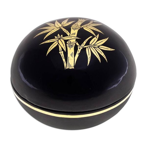 Alternate image for Lacquerware Box with Bamboo Motif Strong Stalk