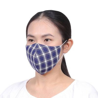 Alternate image for 4 Cotton Handcrafted Thai Face Masks in 2 Sizes Casual Style