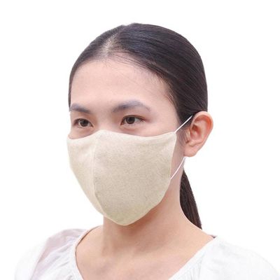 Alternate image for Three Handcrafted Thai Face Masks-1 Hemp and 2 Blue Cotton Spirit of the Sea