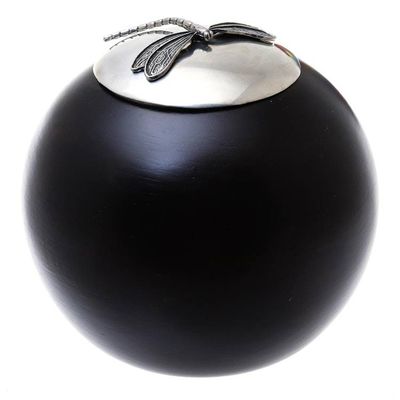 Alternate image for Wood and Pewter Dragonfly Decorative Jar 5 in. The Dragonfly