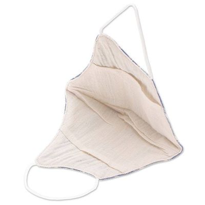 Alternate image for Handcrafted Cotton Face Mask Chiang Mai Blues