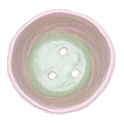 Alternate image for Handcrafted Ceramic Pink Flower Pot with Three-Legged Design Pink Sprout