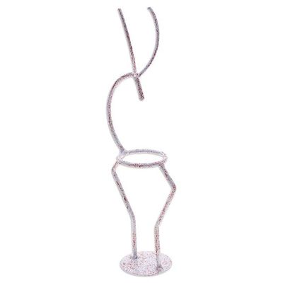 Alternate image for Iron Deer Tealight Holder in White and Red from Thailand Deer Splendor in Red