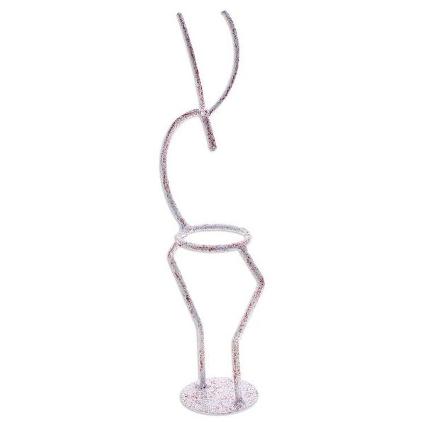 Alternate image for Iron Deer Tealight Holder in White and Red from Thailand Deer Splendor in Red