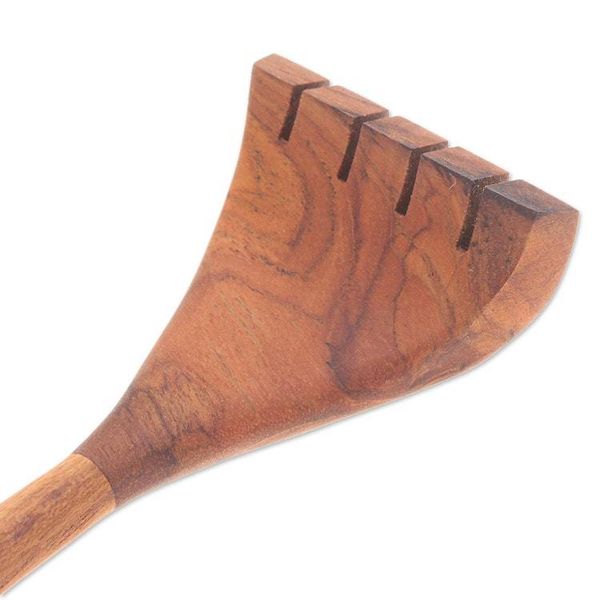 Alternate image for Hand-Carved Teakwood Back Scratcher from Thailand Relieving Touches