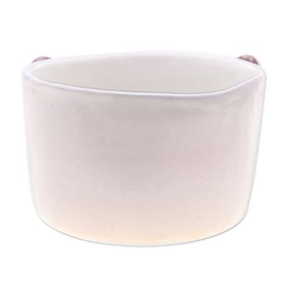 Alternate image for Brown Panda Ceramic Flower Pot and Saucer Set Extra Large Brown Panda Nature