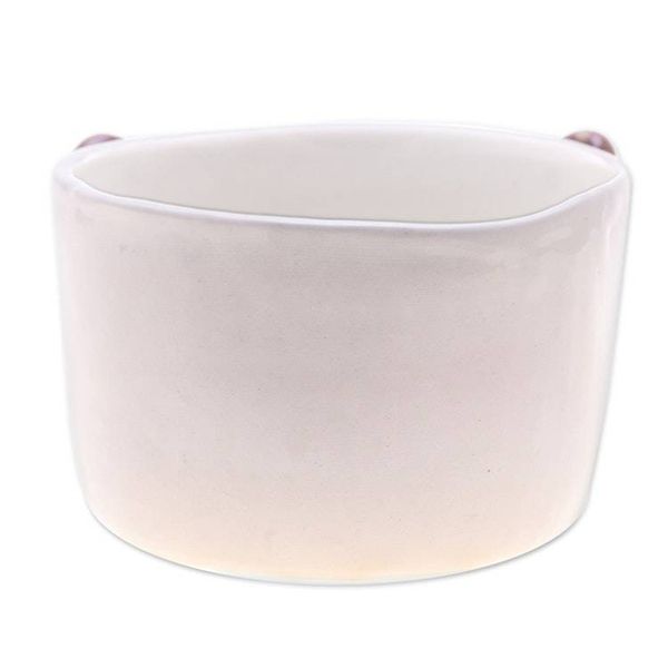 Alternate image for Brown Panda Ceramic Flower Pot and Saucer Set Extra Large Brown Panda Nature