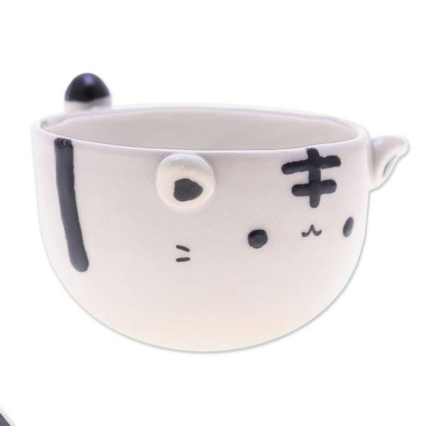 Alternate image for Thai-Made White Tiger Ceramic Flower Pot and Saucer Medium White Tiger Epoch