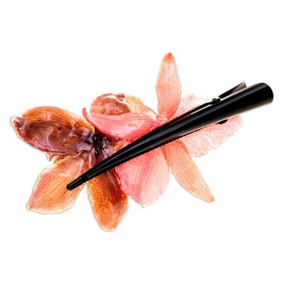 Alternate image for Artisan-Made Brown and Pink Natural Cattleya Bloom Hair Clip Sweet Cattleya