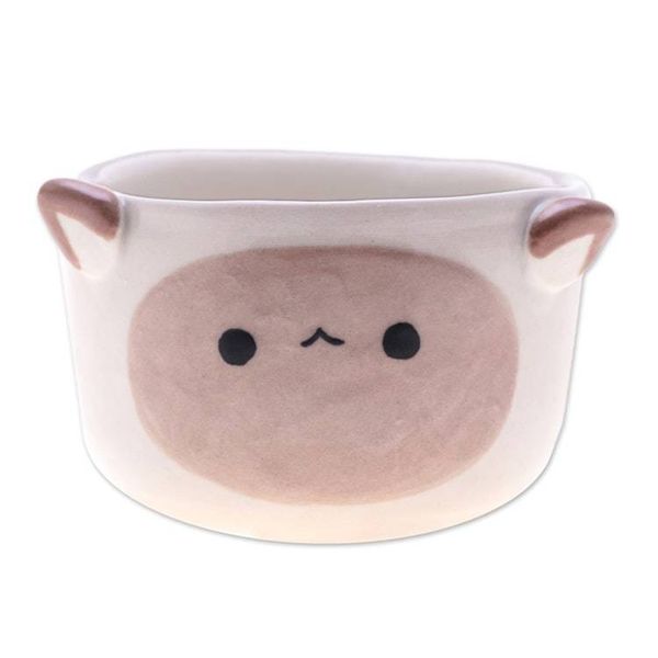Alternate image for Handcrafted Ceramic Sheep Mini Flower Pot and Saucer Small Sheep Spring