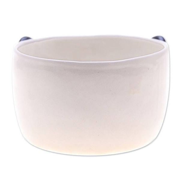 Alternate image for Panda-Themed Ceramic Flower Pot and Saucer Set Extra Large Panda Nature