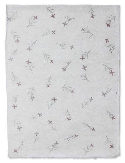 Alternate image for Saa wrapping paper Set of 4 Ixora Passion