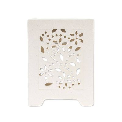 Alternate image for Crackled Ceramic Oil Warmer from Thailand Garden Fresh
