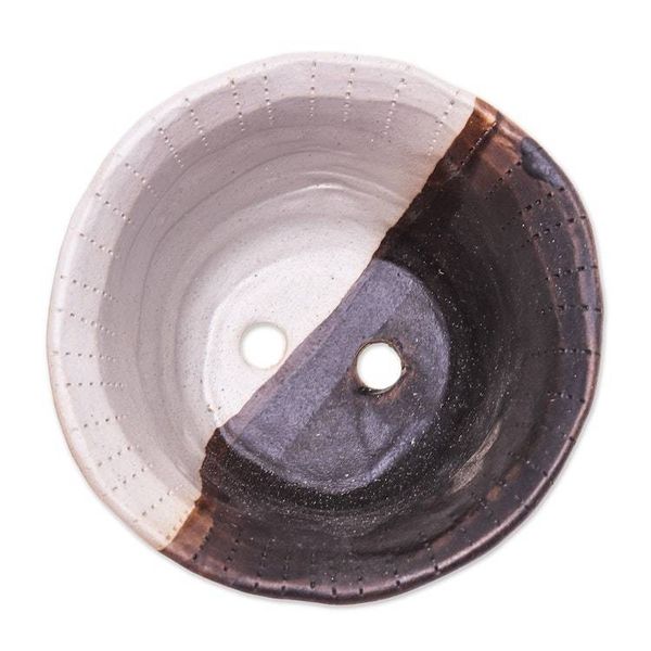 Alternate image for Brown Ceramic Flower Pot Handcrafted in Thailand Brown Creation