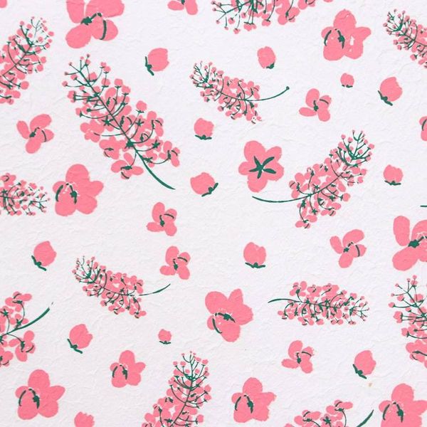 Alternate image for Handmade Eco-Friendly Floral Saa Wrapping Paper Set of 3 Blooms  Hues