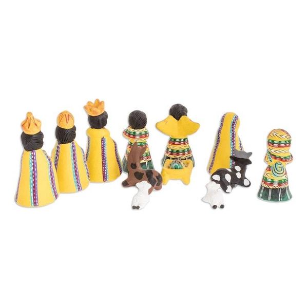 Alternate image for Ceramic nativity scene Set of 12 Christmas in San Juan