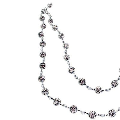 Alternate image for Handcrafted Glass Beaded Garland from Guatemala Brilliant Night