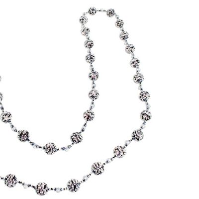 Alternate image for Handcrafted Glass Beaded Garland from Guatemala Brilliant Night